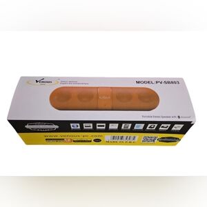 venouse portable stereo speaker with bluetooth Black